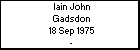 Iain John Gadsdon