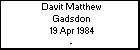 Davit Matthew Gadsdon