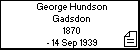 George Hundson Gadsdon