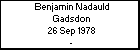 Benjamin Nadauld Gadsdon