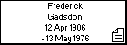Frederick Gadsdon