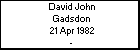 David John Gadsdon
