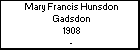 Mary Francis Hunsdon Gadsdon