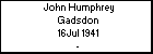 John Humphrey Gadsdon