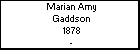 Marian Amy Gaddson