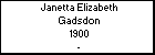 Janetta Elizabeth Gadsdon