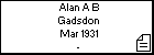 Alan A B Gadsdon