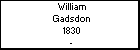 William Gadsdon