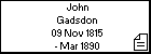 John Gadsdon