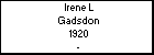 Irene L Gadsdon