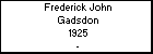 Frederick John Gadsdon