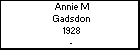 Annie M Gadsdon