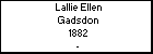 Lallie Ellen Gadsdon