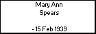 Mary Ann Spears