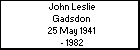 John Leslie Gadsdon